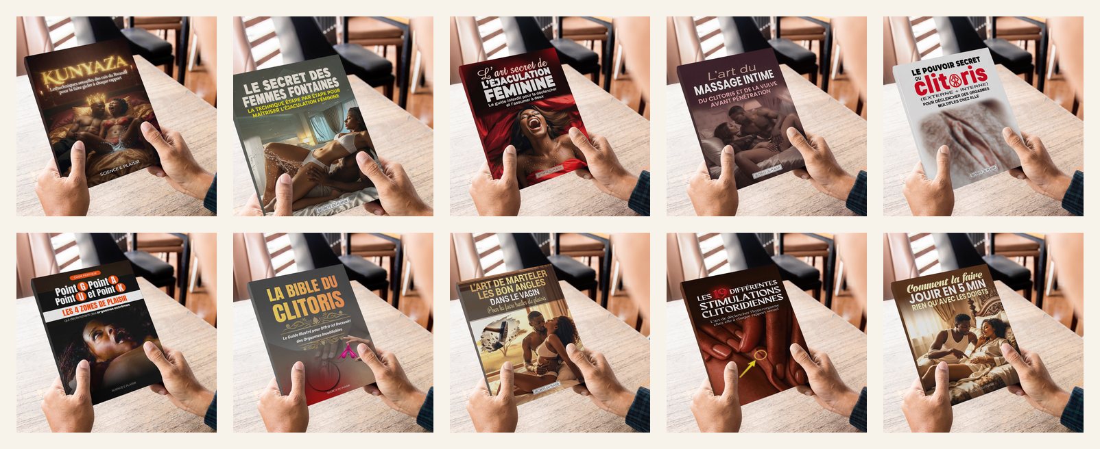 PACK DE 10 LIVRES SECRETS DU PLAISIR
